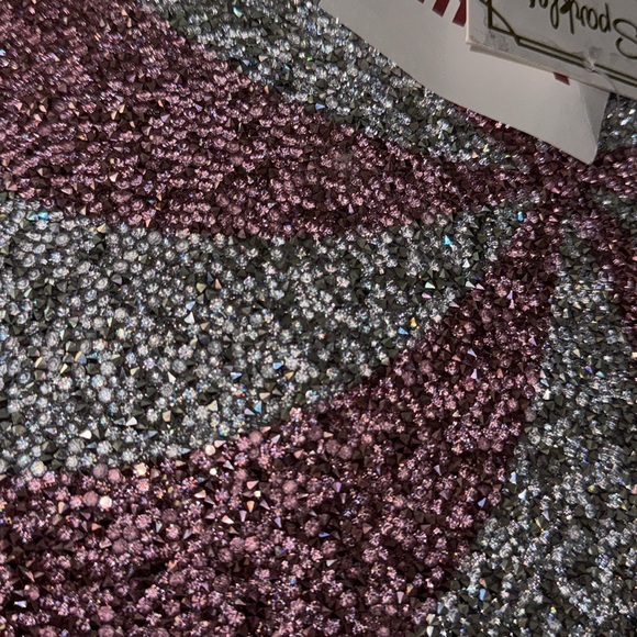 Sparkles luminous Christmas Peppermint bling Pillow - Picture 5 of 7